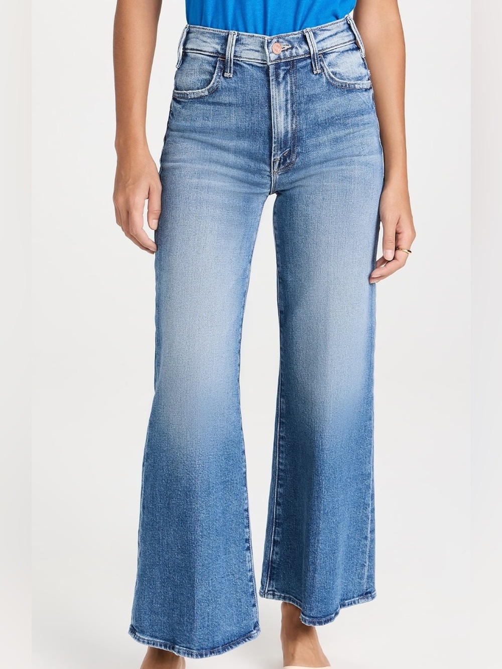 MOTHER Denim The Hustler Roller Ankle Jeans – High On The Hog